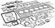 Full Gasket Set, engine - 884.250 ELRING - 01-37180-08, 51.00900-6782, S90396-00