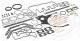 Full Gasket Set, engine - 929.310 ELRING - 02931762, 02937587, 01-29061-04