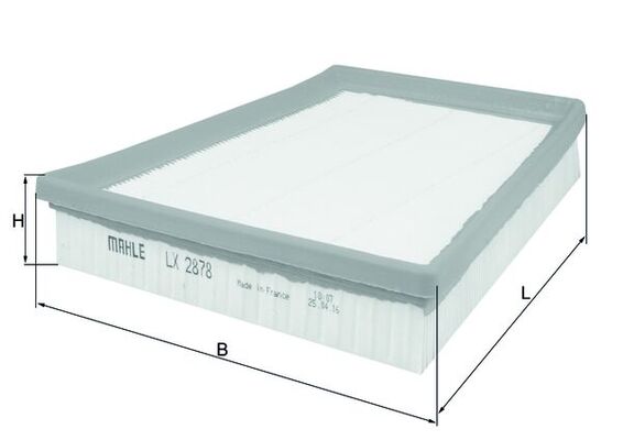 Air Filter - LX2878 MAHLE - 3W0129320