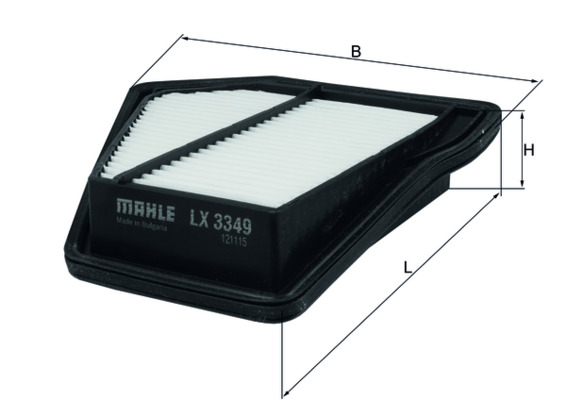 Luftfilter - LX3349 MAHLE - 153071762541, 17220RFWG01, 30B0500
