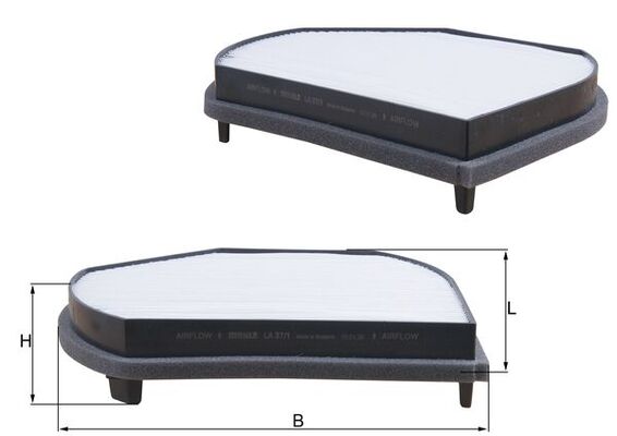 LA37/1, Filter, Innenraumluft, Innenraumfilter, MAHLE, 05101439AA, 09438, 2028300218, 21651975, 30301019, 5300800, 698869, A550, ACE041, AH138, BFC1085, C35530, CA1805, CF5842, CU2897, E404, E914LI01, FC162R, K1046, MP026, MS6100, N132N43, QFC0119, TSP0325093, VCF125, WP6892, 2028300318, 21652345, BFC1145, CF8877