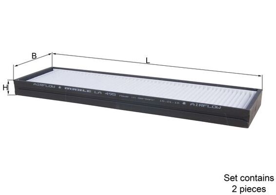 LA495/S, Filter, interior air, Cabin filter, MAHLE, 1987432132, 21H013, 34313, 5316300, 80001448, 971331J000, AH310-2, BFC1137, CF10933-2, CU29002-2, E3915LI-2, FC398, J1340522, K12572X, LVCF538, MS6390, N1340513, PC8269-2, QFC0086, TSP0325317, WP2002, 80001449, 971331J000AT, CP1366