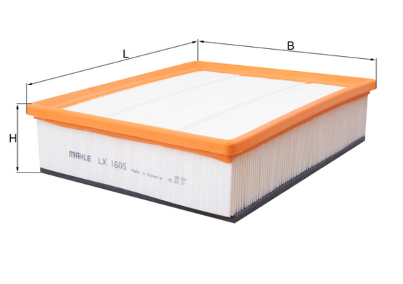 LX1605, Air Filter, Air filter, MAHLE, 108934, 1418712, 1457433583, 1518610909, 153071760437, 27641, 3021200, 30637444, 50013980, 585296, 60652, 7123210012, 8551, 977155, A1287, A2262, A35207, ADF122201, AF143, AF3982, AG1780, ALA8529/2, AP165/4, BFA2171, C24137, E884L, EAF561, ELP9179, HF8205FS, MA3117