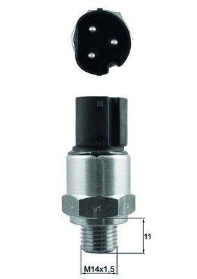 Temperaturschalter, Kühlerlüfter - TSW73 MAHLE - 1378073, 7.5617, 61311378073