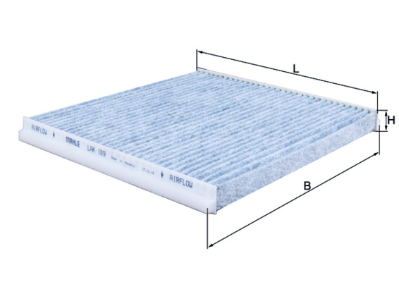 LAK109, Filter, interior air, Cabin filter, MAHLE, 0897400820, 1987435516, 34558, 5426400, AHC160, E2930LC, S0816CA, WP9193, S3050CA1