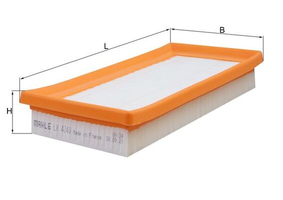 LX4248, Air Filter, Air filter, MAHLE, 1500A399, 154072422736, 178010Y040, 2005514, 3078100, A1034, A1624, ADC42263, ALA8253, AP180/1, C26027, CA11763, E1138L, EAF906, ELP9549, F026400507, FA514S, J1325056, MA4618, MD8712, N1325058, P614, PA3202, PA7806, S3781A, WA9782, 1500A617, 178010Y070, 600000033330, 17801BZ120