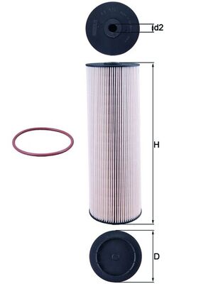 Kraftstofffilter - KX514D MAHLE - 0001442360, 10446911, 51125030069