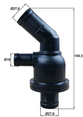 Thermostat, coolant - TH5587 MAHLE - 110612674R, 2812000615, 4006334