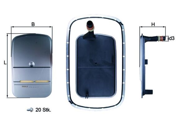 HX159KIT, Hydraulic Filter, automatic transmission, Filter, MAHLE, 0747479, 1423604, 20927065, 21078, 3002411701, 96041958, ADBP210044, EG912HD456, V20-0319, 24111423604, 27065, 747479, V20-0335-1, 24117508517, 24117510012, 24117533699, 24117557070, 7508517, 7510012, 7533699, 7557070