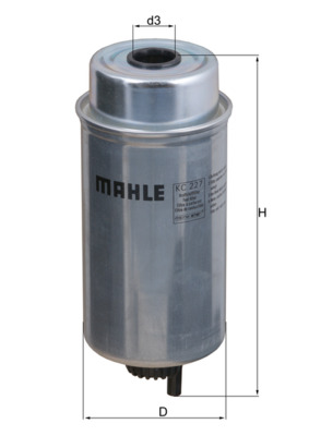 Kraftstofffilter - KC227 MAHLE - 02250118495, 1006374, 154703291690