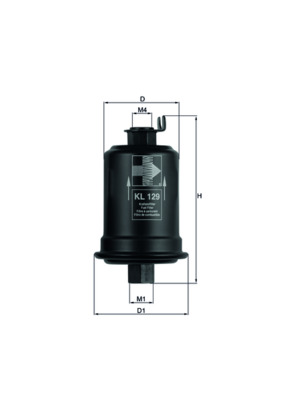 KL129, Kraftstofffilter, Kraftstofffilter, MAHLE, 0986450103, 0K9A020490A, 2330011050, 2330087725, 3152300, 33288, 61026, 6714, ALG9055, BE1157, D103011, D133U24, DF7862, EP183, F40263, FB348, FDB114, FF5182, FFF604, FIG7020, FIG7050, FN58, FS30, FT5301, G484, GF223, H314WK, J1330306, JFC228, MB504746