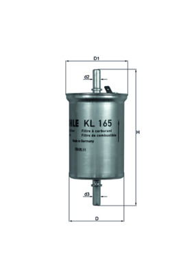 Kraftstofffilter - KL165 MAHLE - 0002591V003, 26819, 300M001
