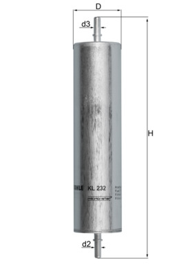 Kraftstofffilter - KL232 MAHLE - 109114, 153071760485, 300LL14