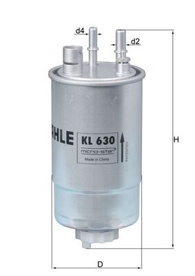 Kraftstofffilter - KL630 MAHLE - 0813053, 1218702109, 13235540