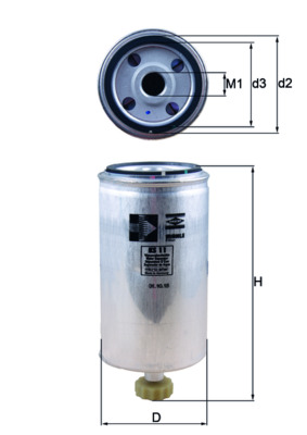 Kraftstofffilter - KS11 MAHLE - 0695832, 2940123090569, 35363