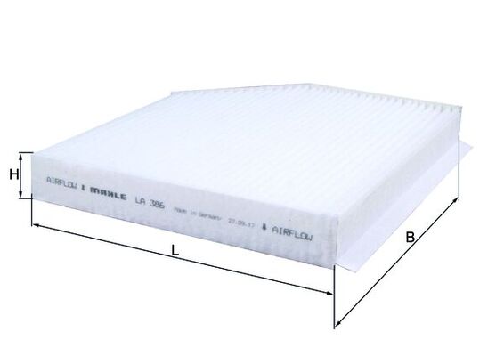 LA386, Filter, Innenraumluft, Innenraumfilter, MAHLE, 1128104009, 1987435016, 37313, 5313300, 715579, 80001738, 8K0819439, 96327366, ADV182509, AH269, CF10457, CU2450, DCF571P, E2948LI, ELR7220, FAH5070, FC317, HB194, K1278, QFC0178, VCF413, WP9328, CP1309