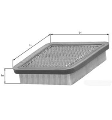 Luftfilter - LX1010 MAHLE - 12409722, SA17303