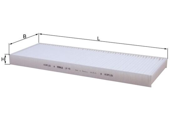 LA45, Filter, Innenraumluft, Innenraumfilter, MAHLE, 0986BF0502, 10301010, 1123190002, 1402/1, 154064173490, 17087, 21651890, 221279, 24774, 26.43.47/20, 29013, 30909447, 352151001, 50013700, 5301300, 65204, 698164, 800020P, 8300087, 830840N, 8671002079, 893091400A, 8A0819439A, 974005, AC22, ACE005, ACP298, ADV182524, AF1008, AH119
