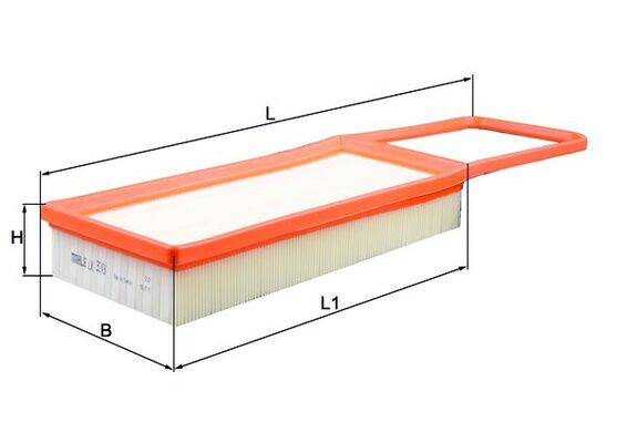 LX3249, Air Filter, Air filter, MAHLE, 0986AF3278, 100374, 13718626739, 154072436871, 20100374, ADB112240, E1576L, EAF1003, LVFA1678, MD8970, 8626739