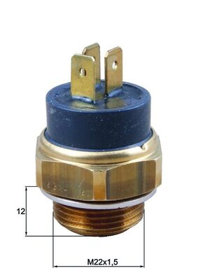 Temperature Switch, radiator fan - TSW70 MAHLE - 1264.06, 126416, 60533503