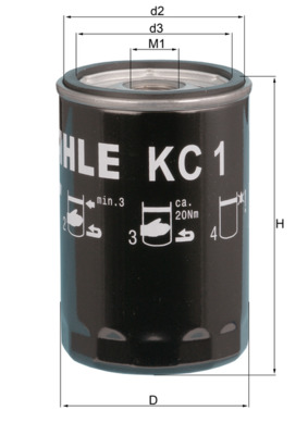 KC1, Kraftstofffilter, Kraftstofffilter, MAHLE, 00000061251961, 0000206573, 1457434181, 2435900, 278217515, 33398, 4531026, 5011265, 5044, 7984868, AP3649, AZF088, BF719, CS152, DN233, FF4136, FP4641, LFF4136, P550410, SN4136, TP1062, VFF431, W723, 0003005834, 61251961, 8472065730, A830X9155NA, FF5058, FSM4026, FT4800