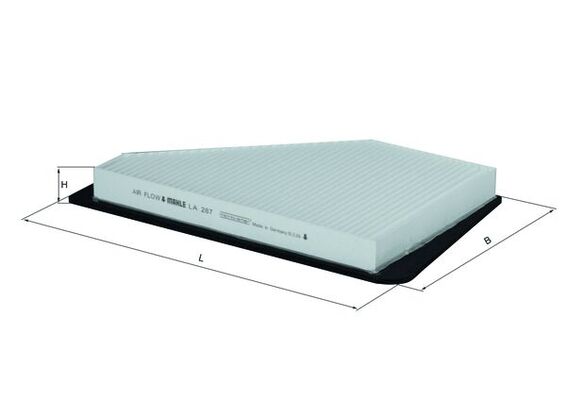 Filter, Innenraumluft - LA287 MAHLE - 004, 0123190008, 0259167