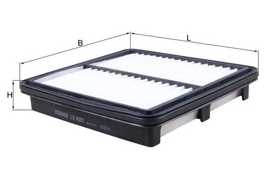 LX4301, Luftfilter, Luftfilter, MAHLE, 2003347, 20347, ADM52268, AP115/1, C23041, EAF964, ELP9574, FA347S, J1323071, LVFA1650, M132A75, MA5655, MD8914, N1323070, PEHH133A0, WA9821, PEHH133A09A