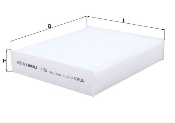 LA251, Filter, interior air, Cabin filter, MAHLE, 1987432034, 80000331, CU1830, EKF108, FR958016, MR958016, MZ690962, TS200003