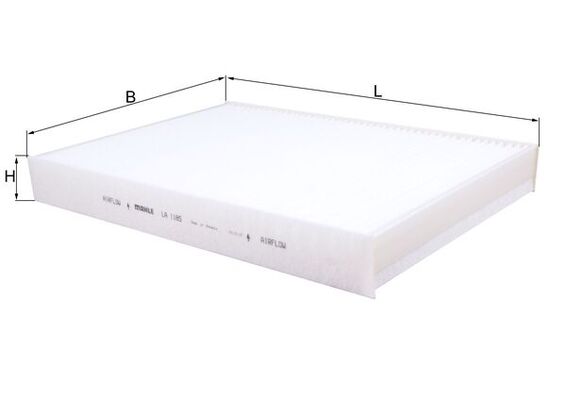 LA1185, Filter, interior air, Cabin filter, MAHLE, 154072415978, 1987435103, 31404470, 48509, 53.314.00, 55948509, ADF122524, AH534, CF12155, CK34003, CP1523, CU34003, ELR7348, FC491, HB287, PC8492, S3314C, V95301220, 31407747