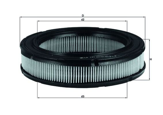 LX171, Luftfilter, Luftfilter, MAHLE, 039AR, 123, 1457429045, 1476271, 2940123065740, 30780025, 3081100, 413087, 4-2, 585717, 60333, 7121500001, 7988069, 8671002015, 9140, 935, 99.112.03/20, A27715, A456, A59, A649, AEM2898, AF0010, AG452, AI3171, AP715, AR205, AR29, B132, C2135