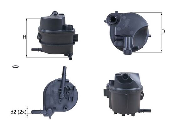 KL777D, Fuel filter, Fuel filter, MAHLE, 0450906460, 1677302, 190199, 2401500, 45871, FCS704, FEM4191, FP5749, H54WK01, HDF610, SU00100892, V220747, WK9015X, 0450907007, 2S6Q9155BA