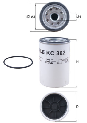 KC362D, Fuel filter, Fuel filter, MAHLE, 20480593, 212239, 2446100, 30069, 33775, 658FS, 7420514654, BF1366-O, F026402118, FP6062, FS19735, H700WK, HDF301, P505982, R260P, SN926030, SP992M, V470006, WK940/32X, 20514654, 7420541383, P559628, WK940/33X, 20541383, 7420998367, 7420998634, 20998346, 20998367, 20998634