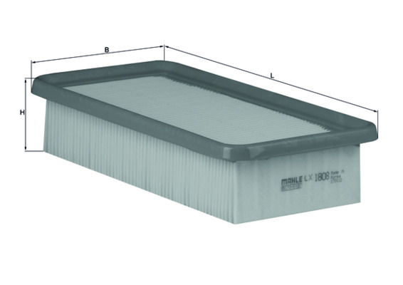 LX1808, Air Filter, Air filter, MAHLE, 154703250530, 18383, 200KK15, 20K15, 281131G000, 3038600, 37123210023, A1331, A2313, ADG02267, AF4003, ALA8605, AP108/6, BFA2277, C2775, CAF100873P, CKI12261, E1190L, ELP9275, F026400048, FAK15S, GFE4184, J1320320, J1320526, K7040, KA1586, MA3240, MD8194, P454, PA3243