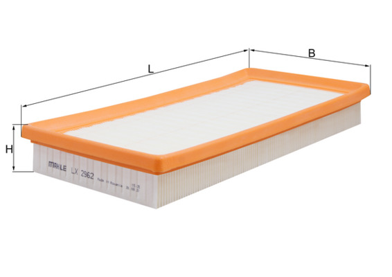 LX2962, Air Filter, Air filter, MAHLE, 3035300, 50515279, 50515501, A1115, A2031, AP092/10, C32008, E575L, ELP9381, F026400258, LVFA1463, MA3139, PA3538, PC3351E, S3353A, WA9736