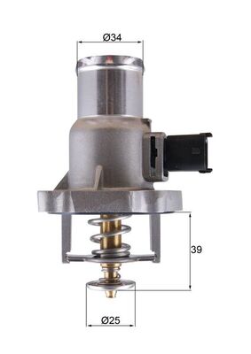 TM55105, Thermostat, coolant, Thermostat, MAHLE, 1338178, 24405922, 4431.105D, 78860, 819705, TE6983.105J, TH445105G1, 55577072, 6338018