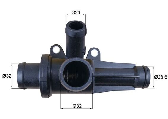 Thermostat, Kühlmittel - TH4587 MAHLE - 6392000315, TH7092.85, A6392000315