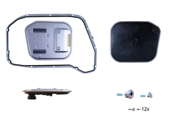 Hydraulic Filter, automatic transmission - HX189KIT MAHLE - 001-10-21938, 0BK398009, 1001360006