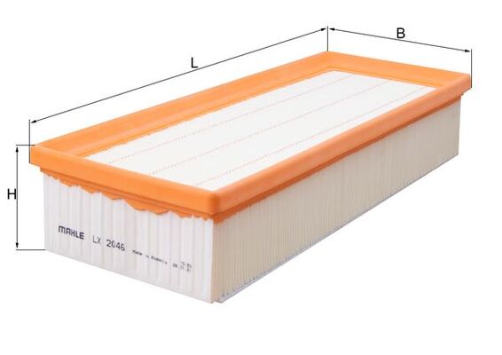 LX2046, Luftfilter, Luftfilter, MAHLE, 1123210018, 153071760244, 3036500, 30938861, 38861, 4292AP, 585157, 60162, 80005026, 8568, 8K0133837AC, A1292, A2276, ADV182205, AF047, AF3605, AP139/4, BFA2086, C32130, CAF100895P, E676L01, EAF719, ELP9283, F026400157, FA3259, LVFA1401, MA3121, MD8454, ME1013, P345A