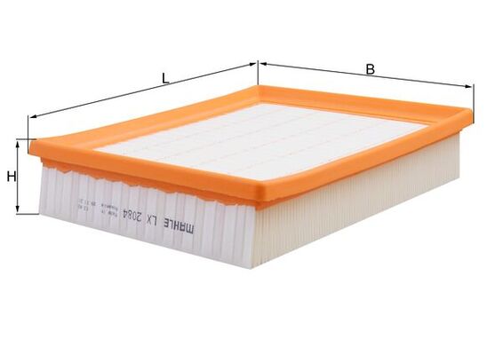 LX2084, Air Filter, Air filter, MAHLE, 108369, 203789/20, 3037500, 8200576596, 8547, A1279, AF157, AG1777, AP135/3, C25109, CA10445, E1139L, ELP9218, F026400267, PA3500, PC3188E, WA9609, PA7568