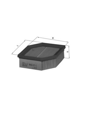 Luftfilter - LX966 MAHLE - 13717703583, 13717672602, 7672602