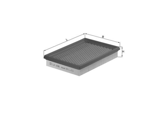 Luftfilter - LX1038 MAHLE - 077133843, 1123210021, C2151