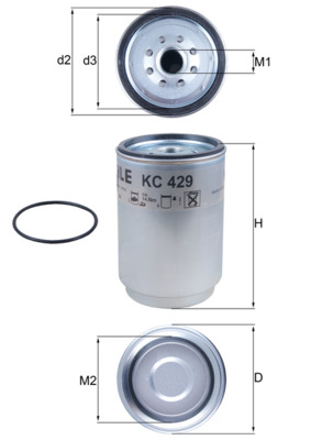 KC429D, Fuel filter, Fuel filter, MAHLE, 20539578, 20788794, 2414600, 35342, 5001868493, 7420998349, BF1387-O, F026402132, FS19920, FT6711, H328WK, R90RD, SN926030, WK11001X, 20879812, 21041613, 7421380483, H7090WK30D199, 20998349, 21380524, 21017307, 21380526, 21366596, 21380483, 21380488