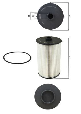 KX481D, Fuel filter, Fuel filter, MAHLE, 0011439350, 104954, 2604300, 30126457, 504350911, 5801439820, E128KPD302, F026402268, FF5857, PU10020X, S6043NE, 0011439550, 11439350