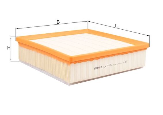 LX4426, Air Filter, Air filter, MAHLE, 103003, 1500A608, 20022006, 202006, 6000608368, ADC42264, AF5190, AP093/6, CA10755, E1334L, ELP9525, FA2006S, J1325058, LVFA1671, MA3464, N1322121, PA3595, PA4438, T132A131, TA1680, V370076, ADT322119, N1325065, ADT322123