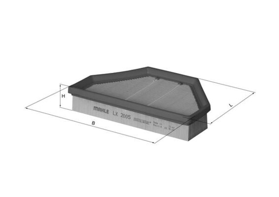 Luftfilter - LX2005 MAHLE - 69006015000