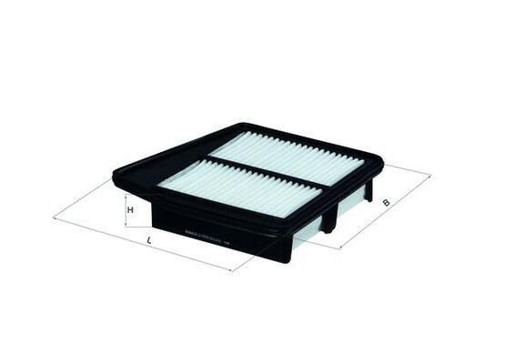 LX2835, Luftfilter, Luftfilter, MAHLE, 0986AF2667, 17220R60U00, 3040800, A1506, ACE39, ALA1332, AP102/5, CA11230, FA442S, J1324062, LVFA1430, MD8366, PA3448, WA9673, ALA1332/1