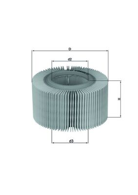 Luftfilter - LX578 MAHLE - 13711341528, 3009400, C1552