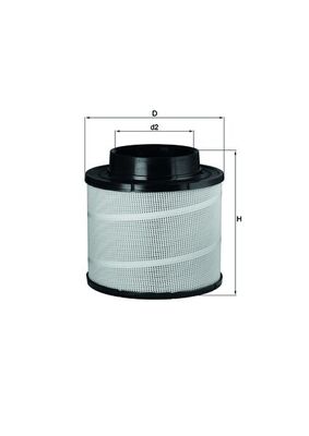 Luftfilter - LX741 MAHLE - 12303447
