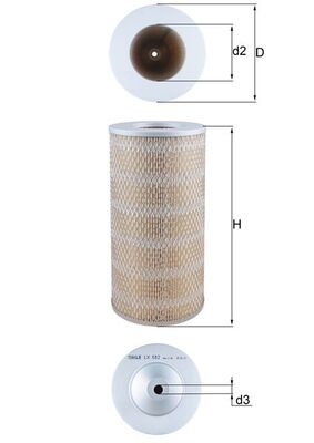 LX882, Air Filter, Air filter, MAHLE, 09864B0016, 16464, 1780154100, 2002245, 393, 8084, 8200464, A170, A18292, ADT32229, AF0487, AF25380, AG1118, AM453, AR169, BFA2403, C14177, CA5345, CTY12170, EL3757, EL3782, FA228, FLI6886, J1322045, MA727, P500028, PA3316, PC2054E, RM922, SB018