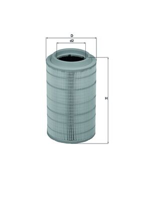 Luftfilter - LX1789 MAHLE - 105785, 12343210017, 154703197910